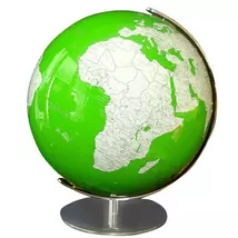 Cartographia -Glob cu cristale Swarovski - iluminat cu contur verde, 34 cm - ARTLINE GREEN - 9783955243135