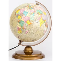 Cartographia-Glob pământesc, 25 cm - iluminat, antic, talpa din plastic - 5997846300058