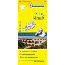 Cartographia-Gard, Herault - Franţa harta regiunii (Michelin 0339)-9782067210660