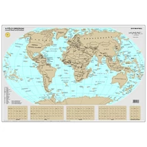 Cartographia-Țările pământului harta lumii răzuibilă-9789639939806