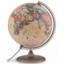 Cartographia - Glob pamantesc, 30 cm - iluminat, antic, talpa din plastic - 5708017009997