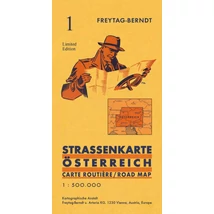 Cartographia - Austria harta auto (Retrocover) - Freytag - 9783707918663