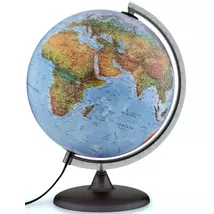 Cartographia-Glob pământesc, 30 cm iluminat cu talpa din plastic, duo-8007239009981