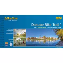 Cartographia - Dunărea ghid de ciclism 1. Donaueschingen - Passau (engleză) - 9783850007863