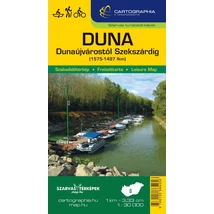 Cartographia-Harta de ciclism, sporturi nautice, de pescuit și turistică Dunărea (de la Dunaújváros până la Szekszárd)-9786155864056