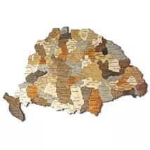 Cartographia - Ungaria - Harta istorica - Harta de perete puzzle 3D din lemn  - 100X66 cm - 5999570430049