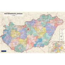 Cartographia-Harta regionala Ungaria I., harta de perete (maghiară)