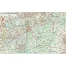 Cartographia-Harta detailata a Ungariei cu drumuri I., harta de perete (maghiară) - mărime și manoperă la alegere