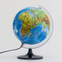 Cartographia-Glob pamantesc BELMA, 25 cm - duo - geografic-politic, talpa din plastic, iluminat (limba maghiara) - 5997846300010