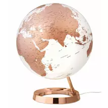 Cartographia-Glob LIGHT&amp;COLOUR METAL COPPER, diametru 30 cm, cartografia in engleză - 8007239975545