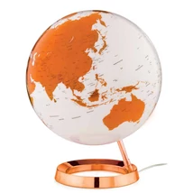 Cartographia-Glob LIGHT&amp;COLOUR HOT TANGERINE, diametru 30 cm, cartografia in engleză - 8007239981973