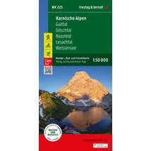 Cartographia-WK223 Alpii Carnic - Gailtal - Gitschtal - Nassfeld - Lesachtal - Weisensee - Oberdrautal  harta turistică (Freytag)-9783707920628