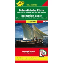 Cartographia-Coasta Dalmației Rijeka/Cres/Krk/Zadar/Split/Dubrovnik harta (Freytag)-9783707904611