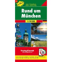 Cartographia-München și imprejurimi harta de agrement și auto (Freytag)-9783707918120