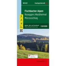 Cartographia-WK021 Fischbacher Alpen - Roseggers Waldheimat - Mürzzuschlag harta turistică (Freytag)-9783850847025