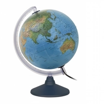 Cartographia-Glob pamantesc ELITE, 30 cm - iluminat, cu talpa din plastic (limba engleza)-8000623000090