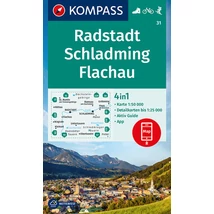 Cartographia-K 31 Radstadt, Schladming, Flachau harta turistică-9783991213949
