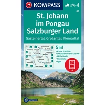 Cartographia-K 80 St. Johann im Pongau, Salzburger Land harta turistică-9783991214663