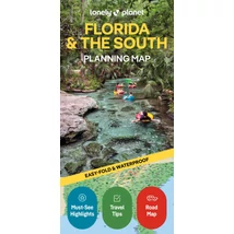 Cartographia-Florida &amp; the South harta planificator rutier - Lonely Planet 9781788685931