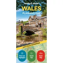 Cartographia - Wales harta laminată Lonely Planet - 9781788688987