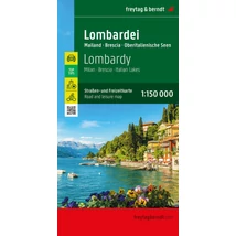 Cartographia-Lombardia - Milano - Nord - lacuri italiene harta regiunii -Freytag-9783707921748