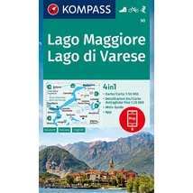 Cartographia-K 90 Lacul Maggiore / Lacul Varese  harta turistică-9783991211259