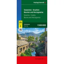Cartographia-Croația / Slovenia / Bosnia harta cu copertă cartonată (Freytag)-9783707924664