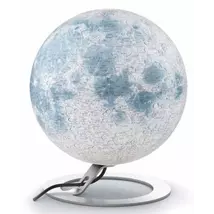 Cartographia - Glob iluminat LUNA, 30 cm - cu talpa din metal - 8007239977211