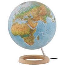 Cartographia-Glob pământesc FULL CIRCLE 2, 30 cm - iluminat, talpa din lemn, duo-8007239977990