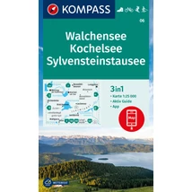 Cartographia-K 06 Walchensee, Kochelsee, SylvensteinStausee harta turistică-9783991215547