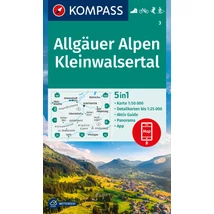 Cartographia-K 3 Alpii Allgäu, Kleinwalsertal harta turistică-9783991219521