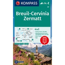 Cartographia-K 87 Breuil - Cervinia - Zermatt harta turistică-9783991212256