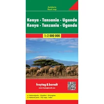 Cartographia-Kenya, Tanzania, Uganda 1:2 000 000 harta (Freytag)-9783707913880