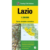 Cartographia-Lazio harta regiunii-TCI-9788836579006
