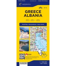 Cartographia-Grecia, Albania harta rutiera-97896368000048