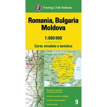 Cartographia-Romania, Bulgaria, Moldova harta - TCI-9788836580040