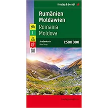 Cartographia-România/Moldova harta cu copertă cartonată (Freytag)-9783707905717