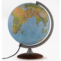 Cartographia-Glob pământesc TATTILE, 30 cm cu suprafata in relief, iluminat, talpa din lemn-8000623002605