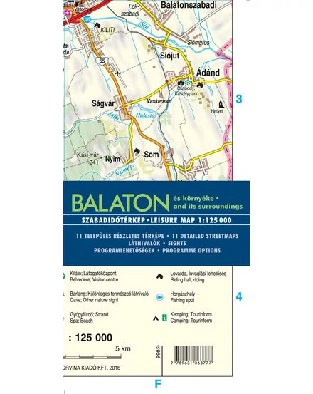 Cartographia-Balaton și împrejurimi harta de agrement-9789631363777