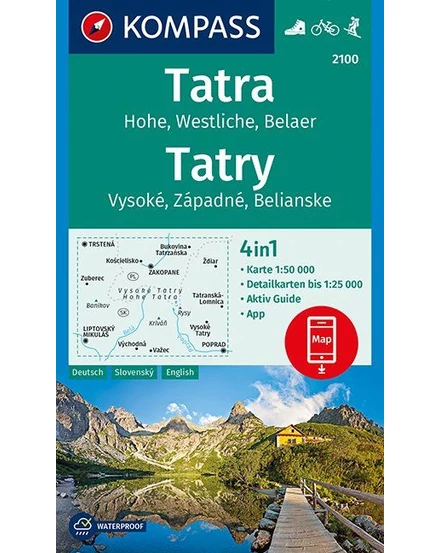 Cartographia-K 2100 Tatra harta turistică-9783990443903