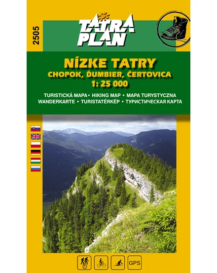 Cartographia-TP2505 Tatra de Jos, Chopok harta turistică-9788097137649