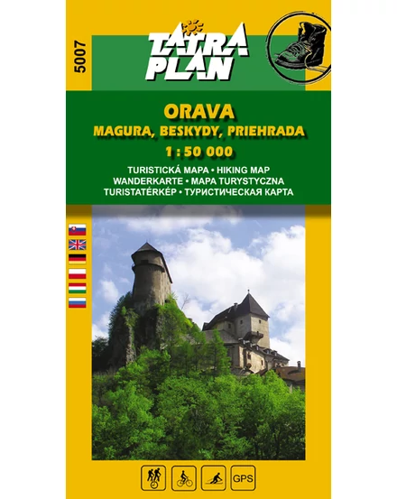 Cartographia-TP5007 Orava Magura, Beskids harta turistică-9788089134236