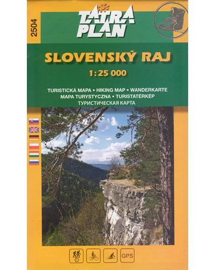 Cartographia-TP2504 Paradis Slovac harta turistică-9788089134281