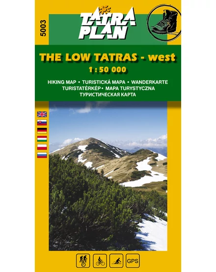 Cartographia-TP5003 Tatra de Jos (Vest) harta turistică-9788089134311
