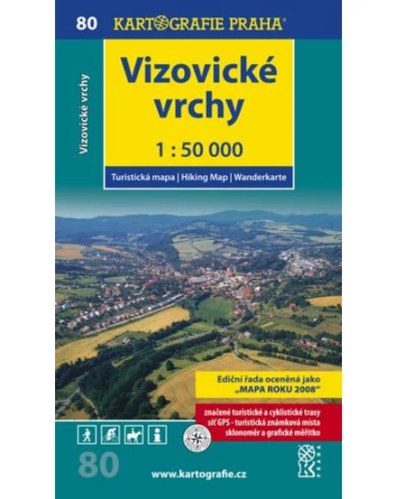 Cartographia-TM 80 Harta turistică Munții Vizovici 9788073931216