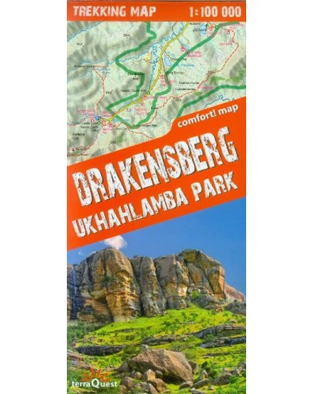 Cartographia-Drakensberg, Ukhahlamba Park trekking harta-9788361155331