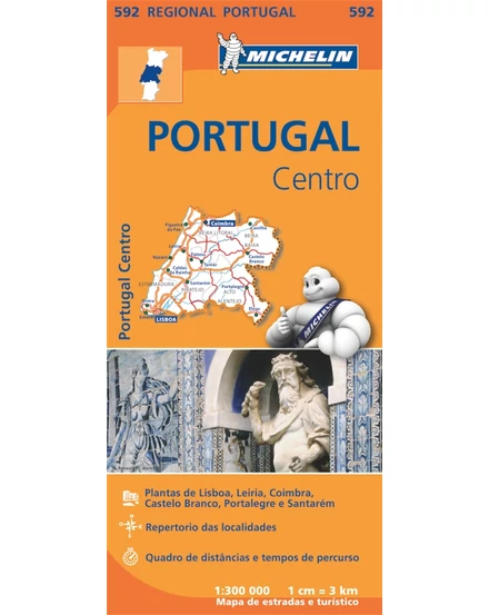 Cartographia-Portugalia Central harta - Michelin 0592-9782067184756