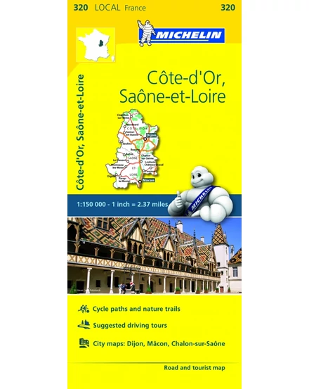 Cartographia-Cote - D'Or, Saone - et - Loire harta-9782067210288