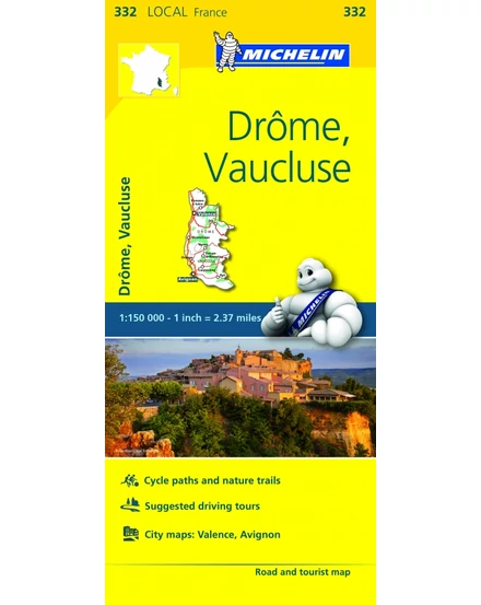 Cartographia-Franta harta regiunii: Drome, Vaucluse - Michelin (332)-9782067210523