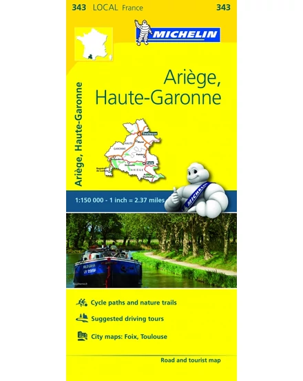 Cartographia-Midi Pirinei (Ariege)  harta regiunii (343)-9782067210752